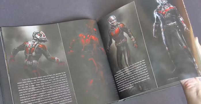Diseños de Ant-Man no utilizados en la película 1 Libro de arte Arn-Man 6