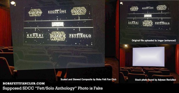 Star Wars leaked film slate - fake proof