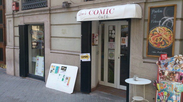 Bar de cómics en Barcelona: Len's Comic Café 2 len's comic cafe barcelona 10