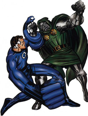 Reed Richards y su némesis, el Dr. Doom