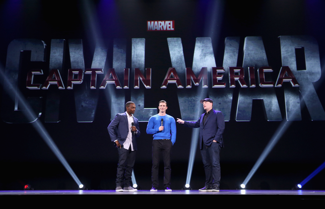 Anthony Mackie y Chris Evans presentan 'Civil War' en la D23