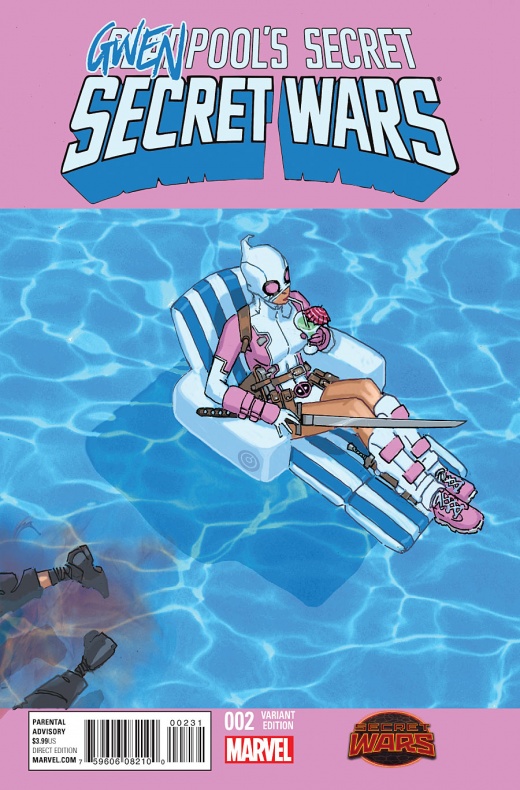 Primera portada alternativa de 'Gwenpool Special' 1 Deadpool Secret Wars 2 Variant Cover