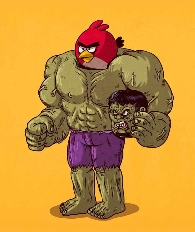 Hulk angry birds