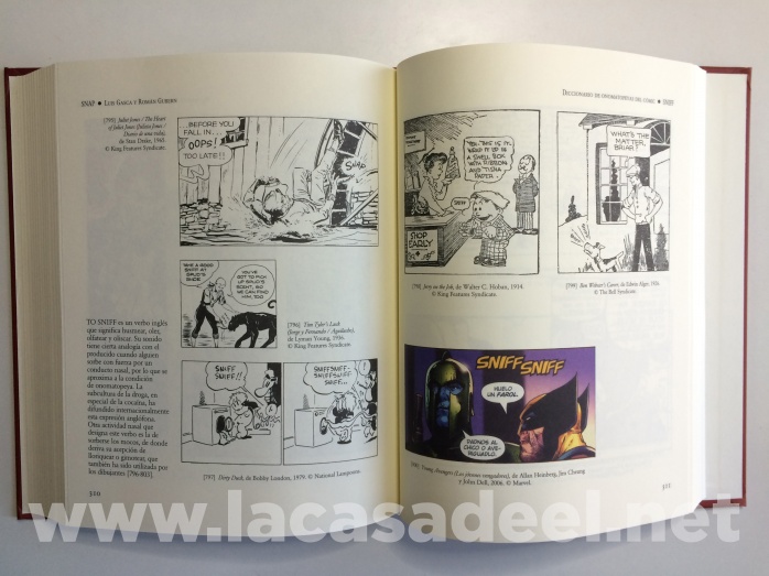 Diccionario de onomatopeyas del cómic, de Luis Gasca y Román Gubern 4 Diccionario Onomatopeyas Comic