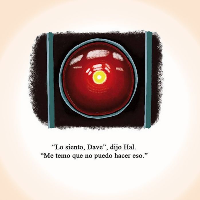 Maravillosas ilustraciones de escenas inolvidables de películas 13 Escena 2001