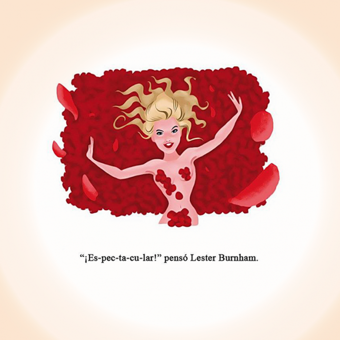 Maravillosas ilustraciones de escenas inolvidables de películas 6 American Beauty