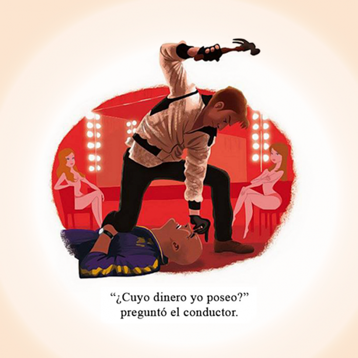 Maravillosas ilustraciones de escenas inolvidables de películas 4 Drive