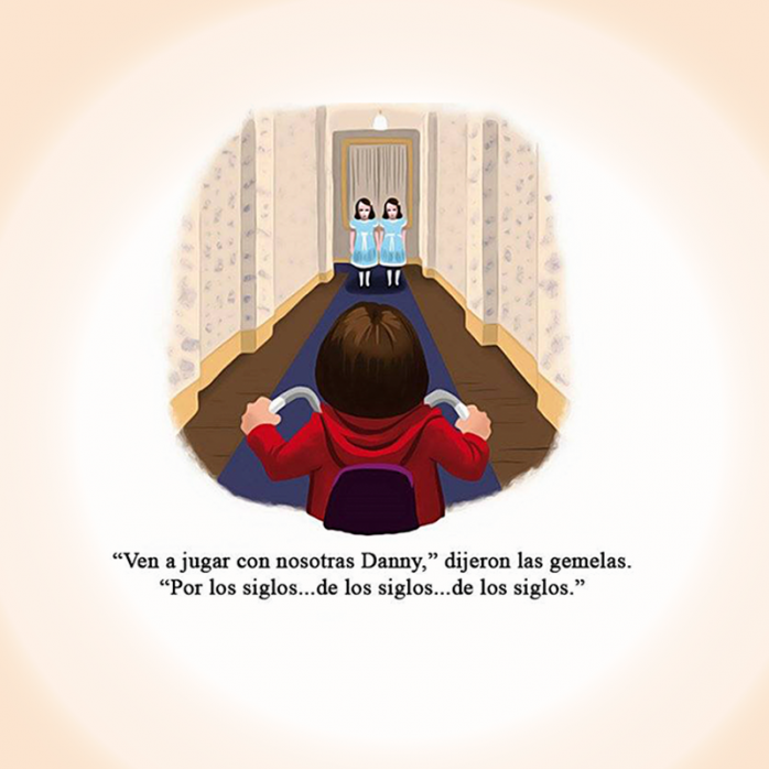 Maravillosas ilustraciones de escenas inolvidables de películas 17 Escena El resplandor