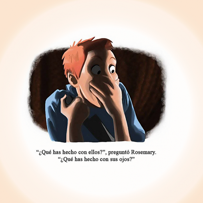 Maravillosas ilustraciones de escenas inolvidables de películas 25 Escena La semilla del diablo