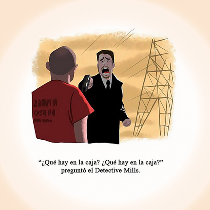 Maravillosas ilustraciones de escenas inolvidables de películas 31 Seven