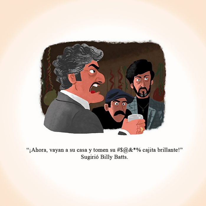 Maravillosas ilustraciones de escenas inolvidables de películas 34 Uno de los nuestros