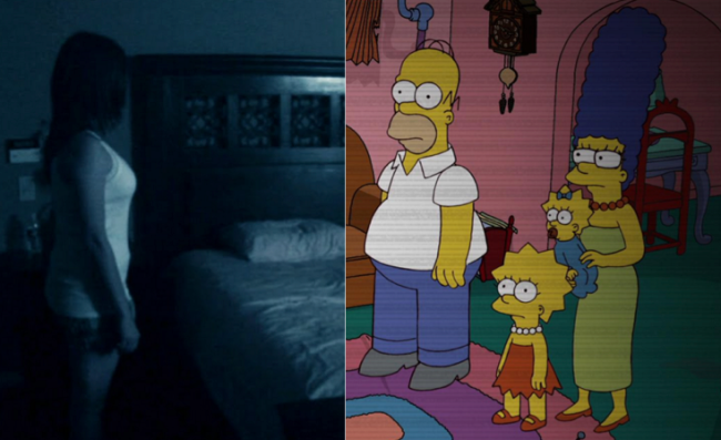 La casa árbol del terror XXIII Paranormal activity Los Simpson