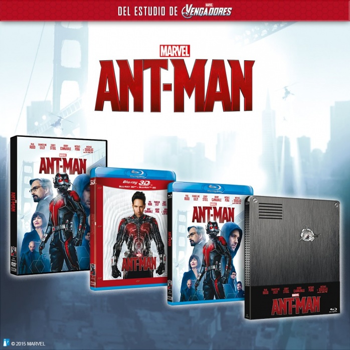 'Ant-Man' llegará el 26 de noviembre en 3D, Blu-ray y DVD 1 Ant-man 3D blu-ray dvd