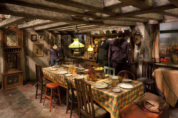 Cocina de los Weasley. Imagen por cortesía de Warner Bros Studio Tour London