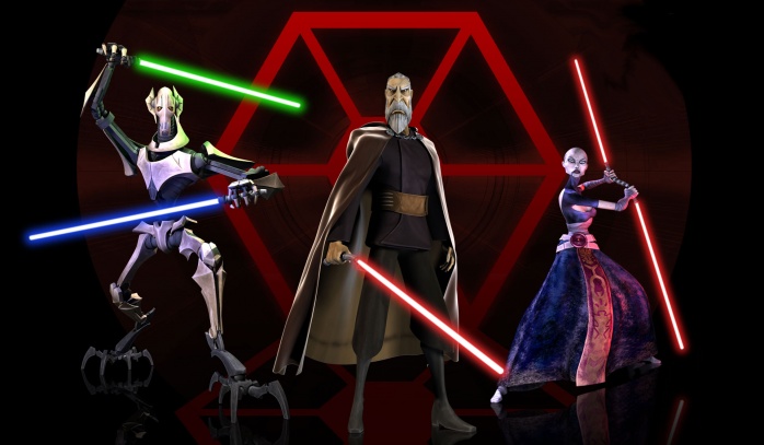 Estilos de lucha sable de luz 14 Makashi Dooku Grievous Ventress