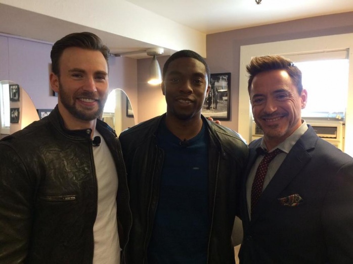 Kevin Feige habla sobre el futuro de Pantera Negra 1 Evans Boseman Downey JR
