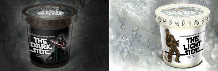 Crean helados del lado luminoso y del lado oscuro de 'Star Wars' 1 Helado Star Wars Dark