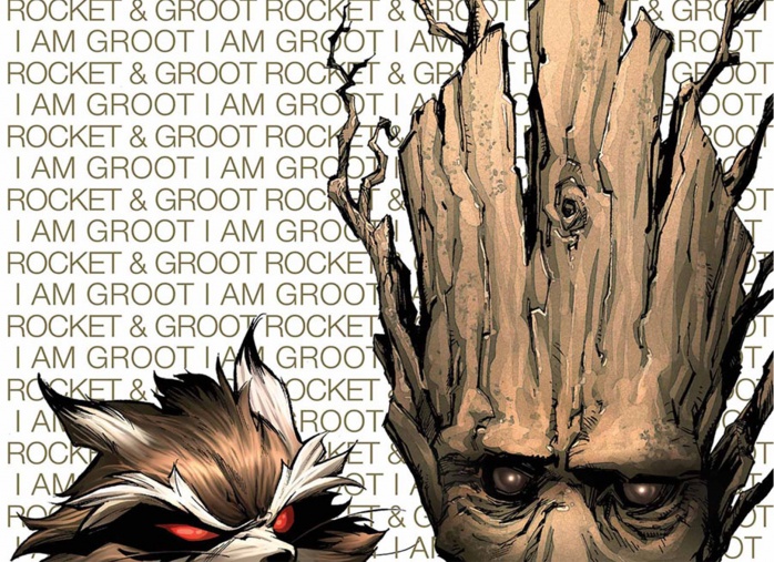 Rocket Raccoon and Groot Destacada