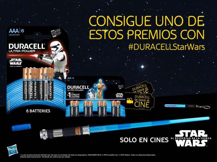 Sorteo Duracell Star Wars