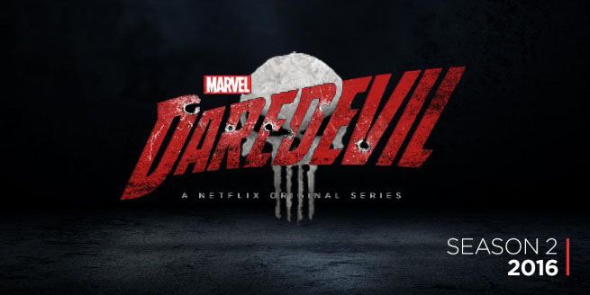 Daredevil - logo temporada 2 con Punisher por The Daniel Wolf