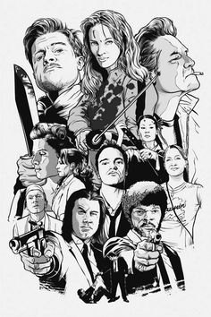 Tarantino confirma que todas sus películas están conectadas 2 Dibujo Tarantino películas