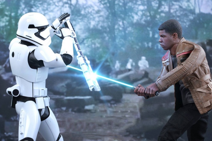 Finn and stormtrooper