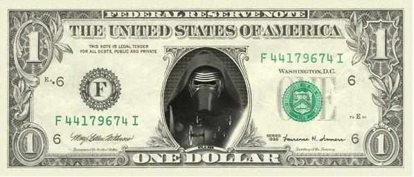 Kylo Ren 1 dollar