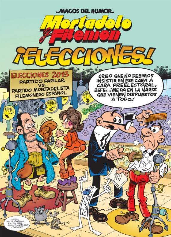 Novedades de Ediciones B para enero de 2016 5 Mortadelo y Filemón elecciones
