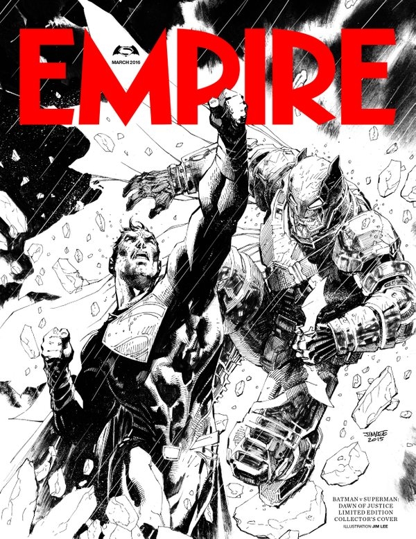 ¿Pistas de otro villano en 'Batman v Superman'? 1 batman v superman - empire cover - jim lee