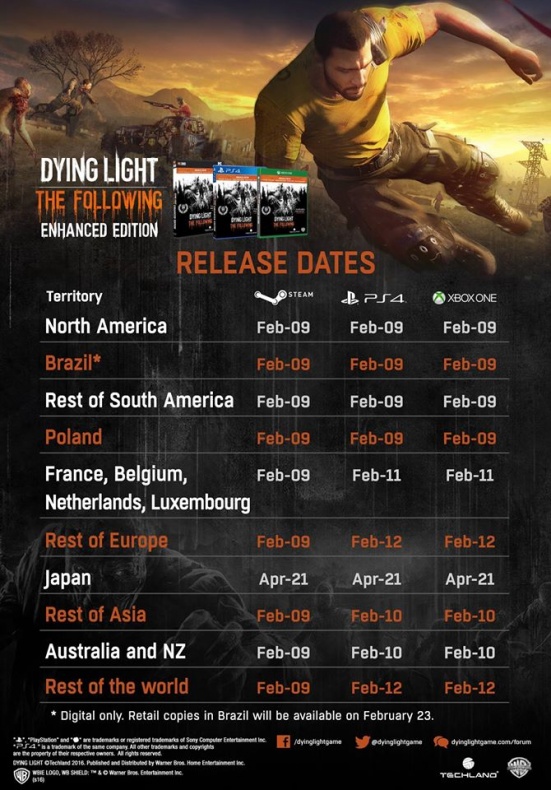 Tráiler de lanzamiento en español de 'Dying Light: The Following' 2 Dying Light fechas lanzamiento
