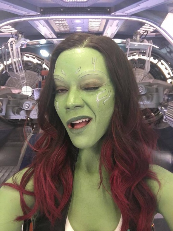 Zoe Saldana comparte un par de fotos de 'Guardianes de la Galaxia 2' 3 zoe saldana