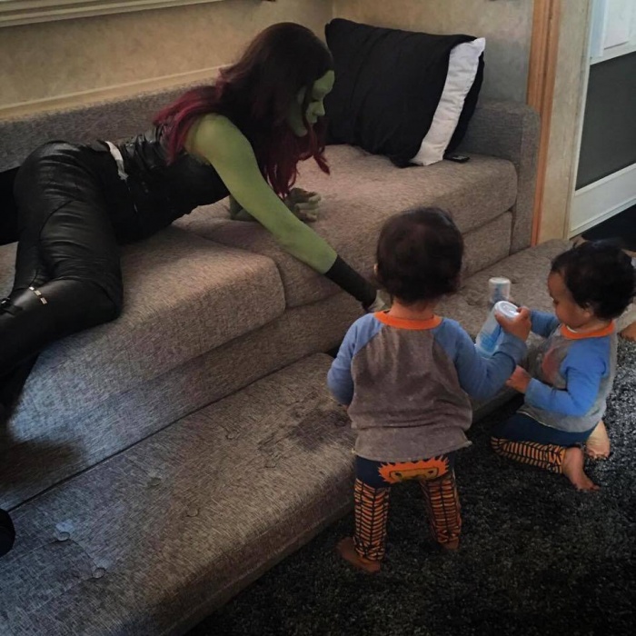 Zoe Saldana comparte un par de fotos de 'Guardianes de la Galaxia 2' 2 zoe saldana