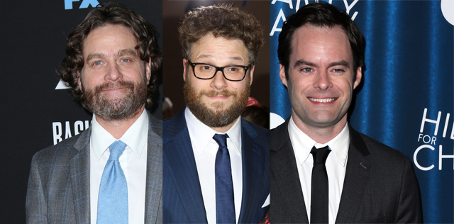 Zach Galifianakis, Seth Rogen y Bill Hader