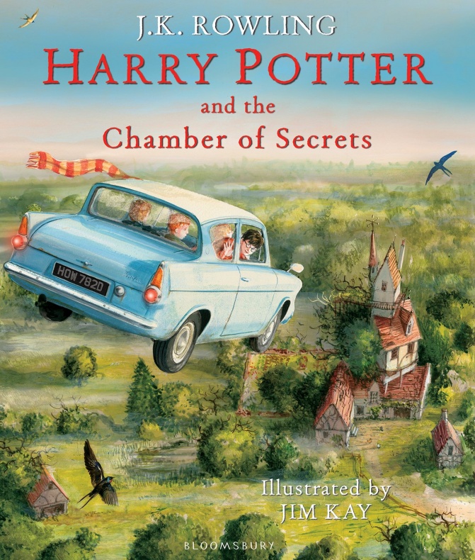 Harry Potter y la cámara secreta ilustrado portada