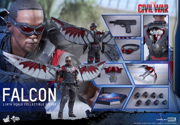 Nueva figura de Halcón versión 'Civil War' 1 falcon hot toys 1