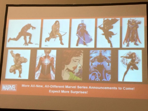 Panel Marvel de personajes en SDCC 2015