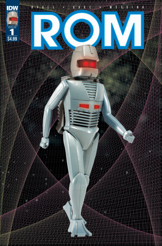 ROM #1, portada con el juguete clásico