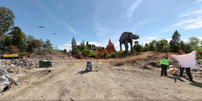 Disneyland muestra la construcción del parque temático de 'Star Wars' 1 Star-Wars Disneyland 360