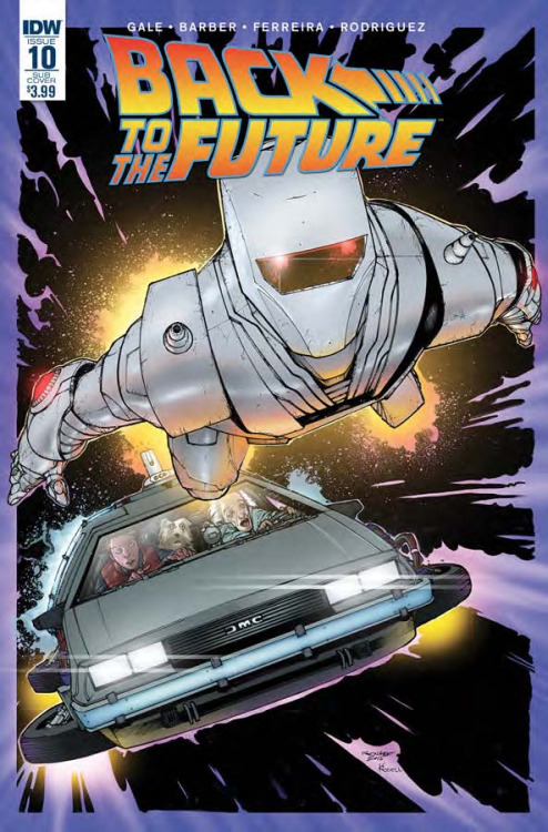 Back To The Future #10, portada de Gerry Kissel