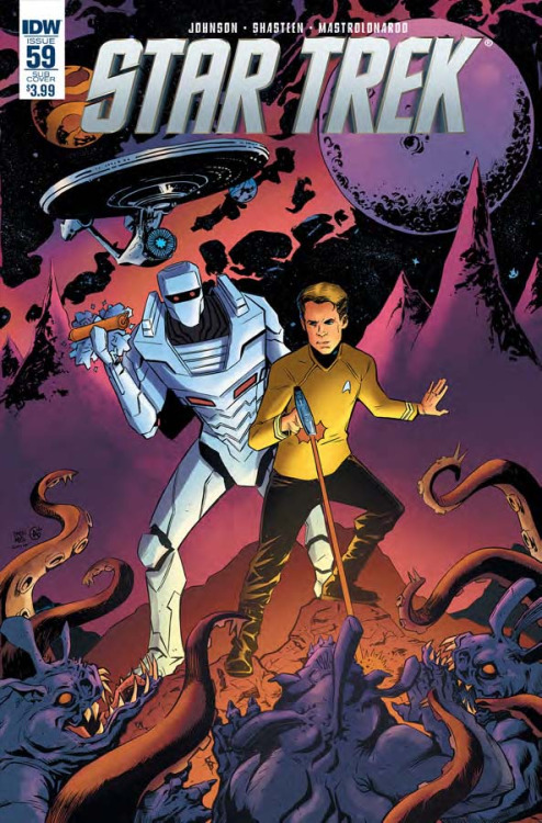 Star Trek #59, portada de Drew Moss