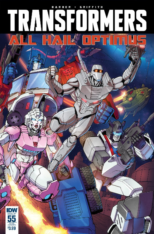 Transformers #55, portada de Casey Coller