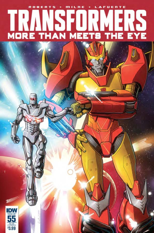 Transformers: More Than Meets The Eye #55, portada de Brendan Cahill