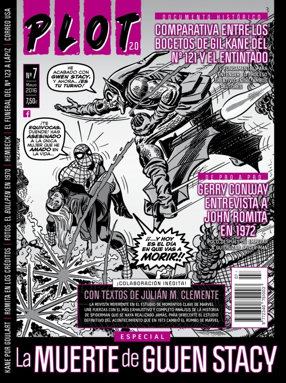 'Plot 2.0' nº 7 saldrá a la venta el próximo 27 de mayo 1 Portada Plot 2.0 7 La muerte de Gwen Stacy
