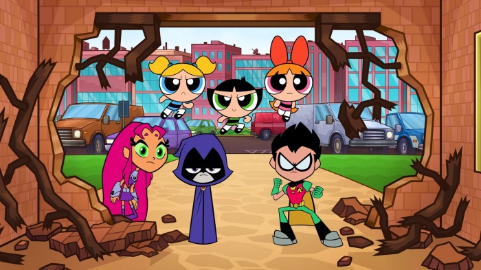 teen titans go y supernenas