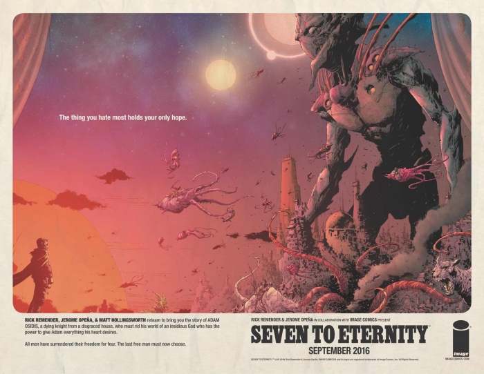 Image Comics anuncia la publicación de 'Seven to Eternity' 1 Seven to Eternity Teaser