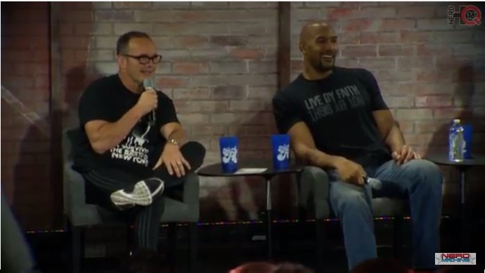 Clark Gregg y Henry Simmons (Agentes de SHIELD) en el Nerd HQ 2016