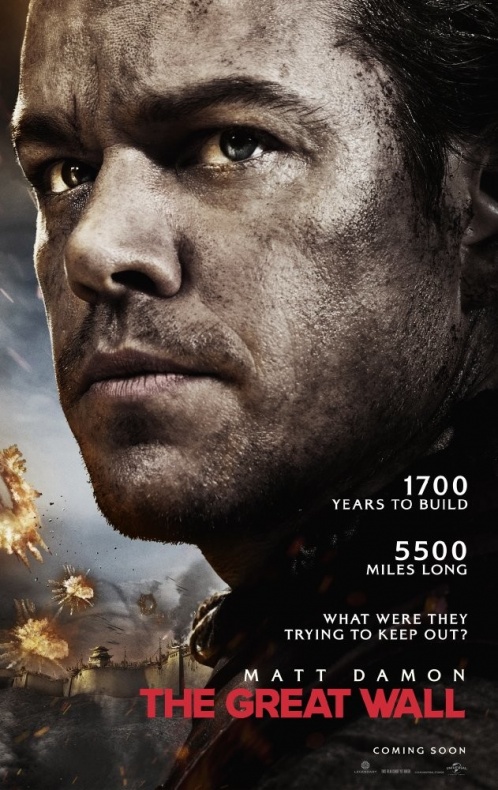 Matt Damon se enfrenta a los monstruos en el primer tráiler de 'La Gran Muralla' 2 La Gran Muralla póster