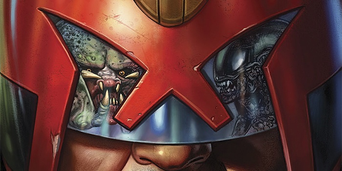 Predator vs. Judge Dredd vs. Aliens Destacada