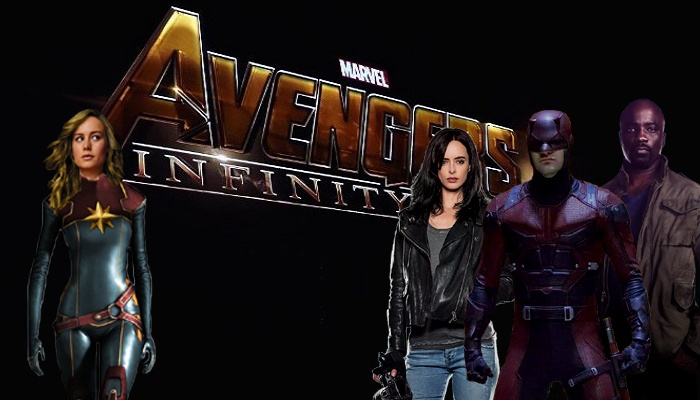 Avengers: Infinity War - Captain Marvel - Jessica jones - Daredevil - Luke Cage
