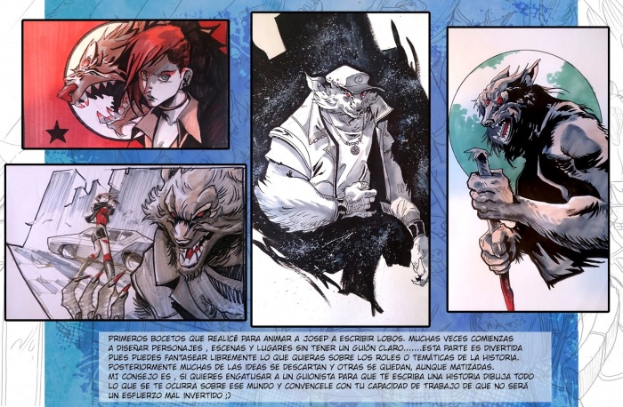 Abel Carrasco y Josep Busquet presentan el webcómic 'Lobos' 2 lobos-making-off